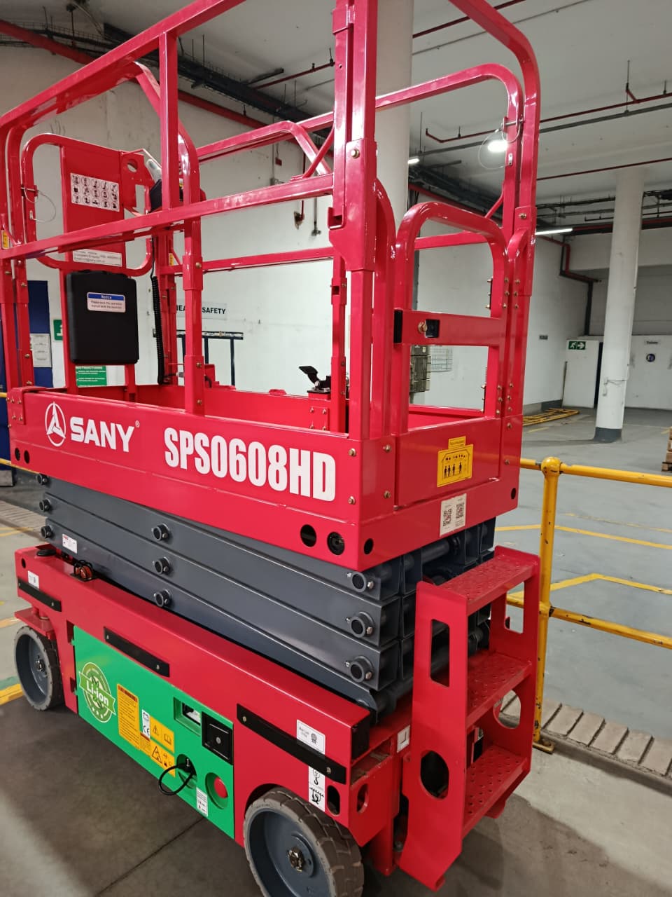 Material handling equipment at the warehouse